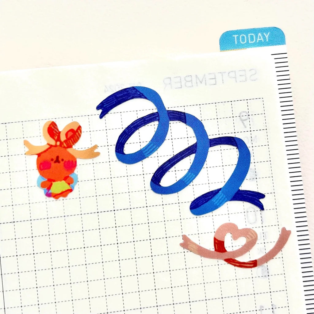 Ribbons Deco Sticker Sheet