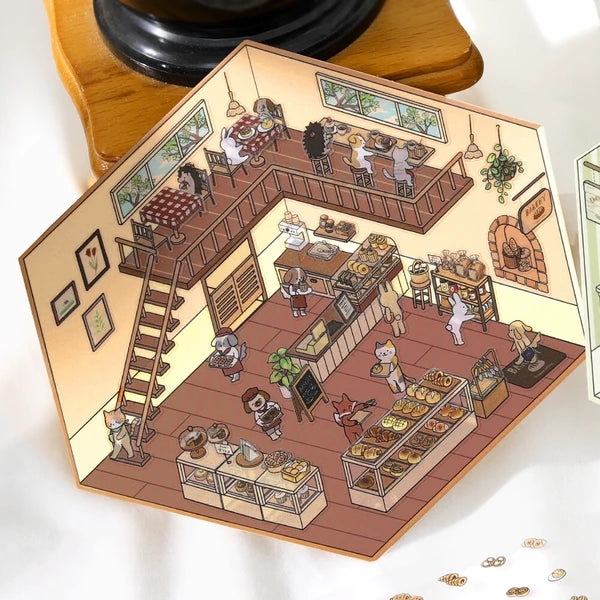 BGM Diorama 2.5D Sticker Sheet Vol.1+2