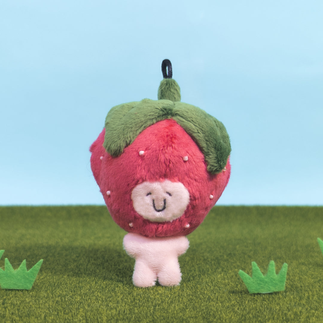 Bugaboo Friends Boofs Plush Bag Charms - Strawberry Boof