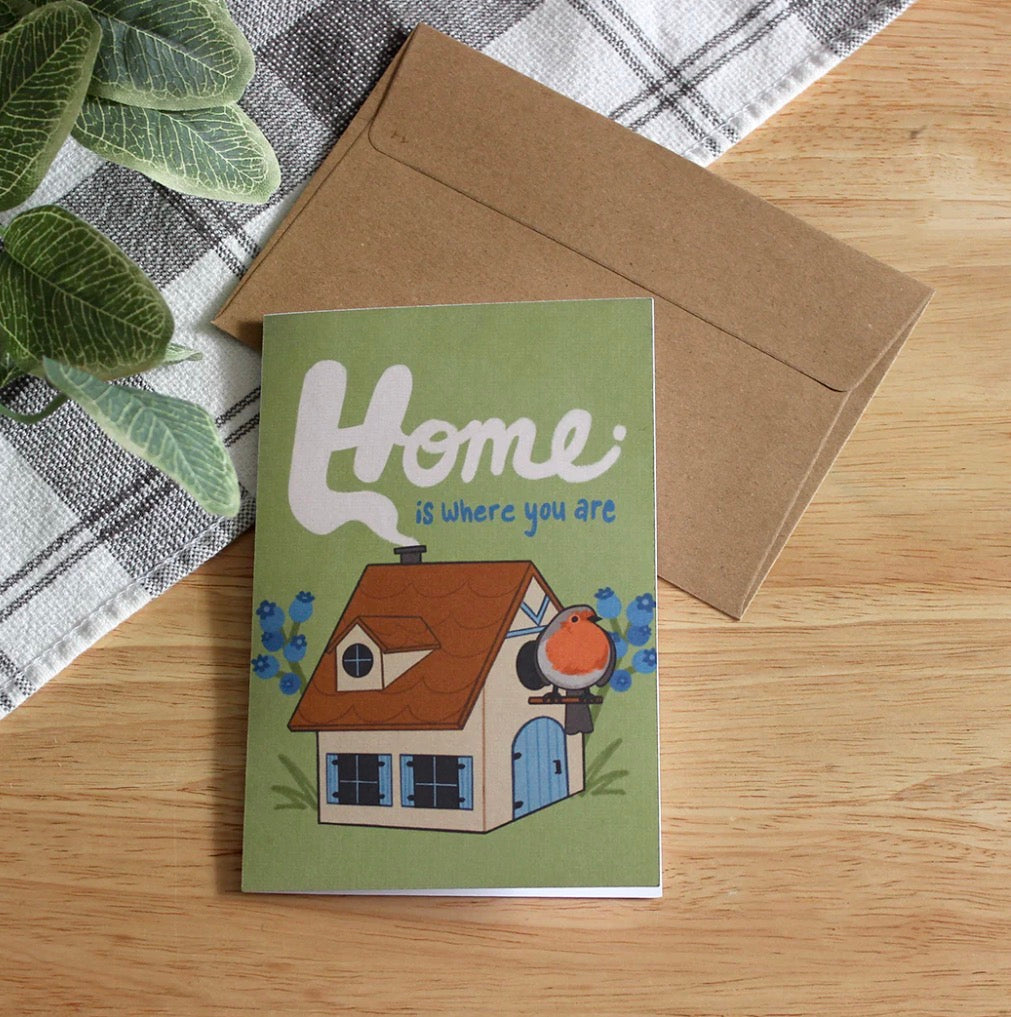 Home Is Where You Are Pigeon Greeting Card
