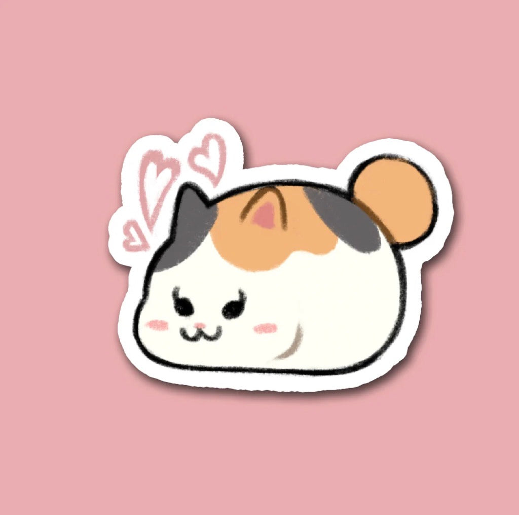 Fat Cat Vinyl Sticker