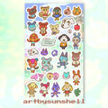 animal villagers Sticker Sheet