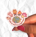 we r happy together Vinyl Sticker