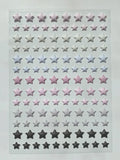 Polka Dot Stars Puffy Sticker Sheet