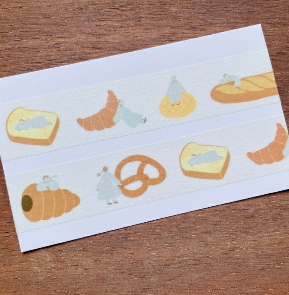 Stamp Marche Washi Tape - Maru-chan & Bread
