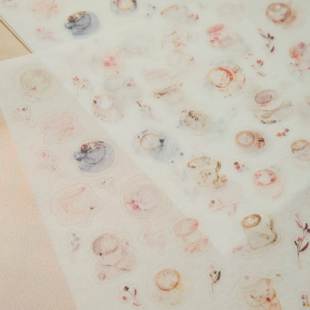 Cup of Joy Washi Sticker Sheet - 2 Sheets