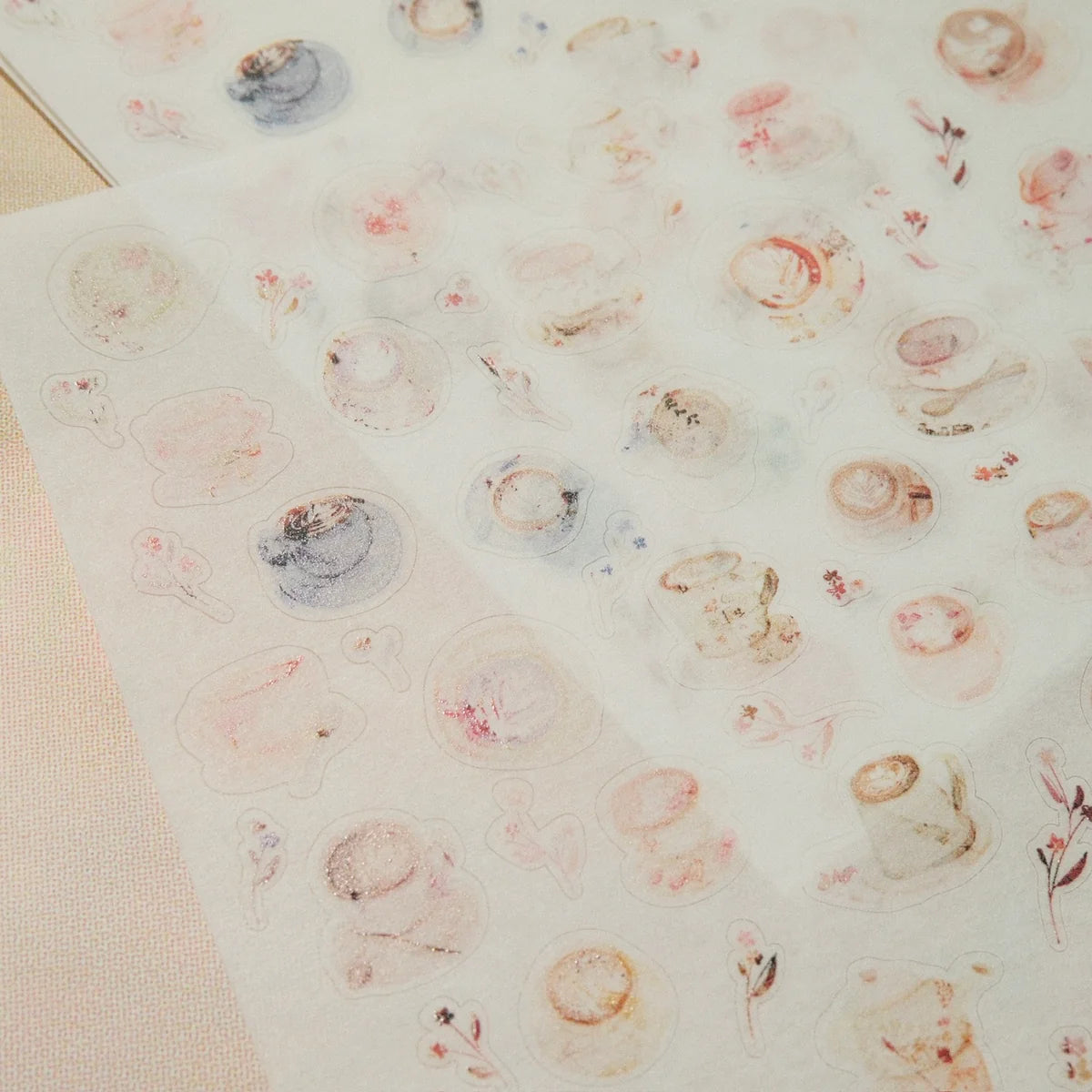 Cup of Joy Washi Sticker Sheet - 2 Sheets