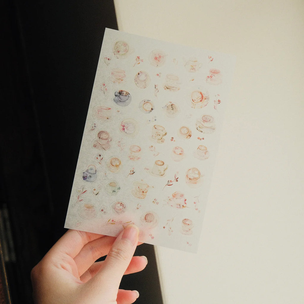 Cup of Joy Washi Sticker Sheet - 2 Sheets