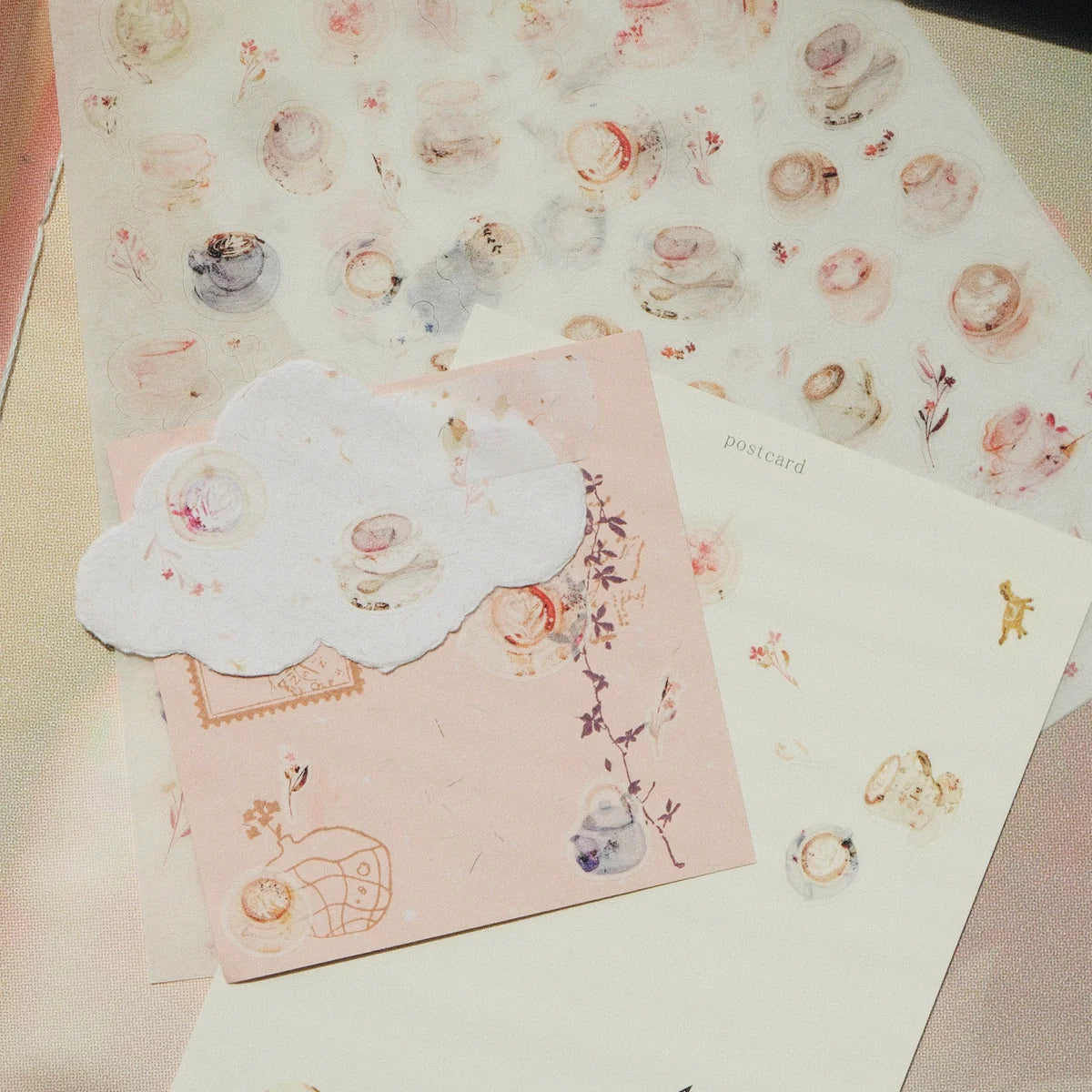 Cup of Joy Washi Sticker Sheet - 2 Sheets