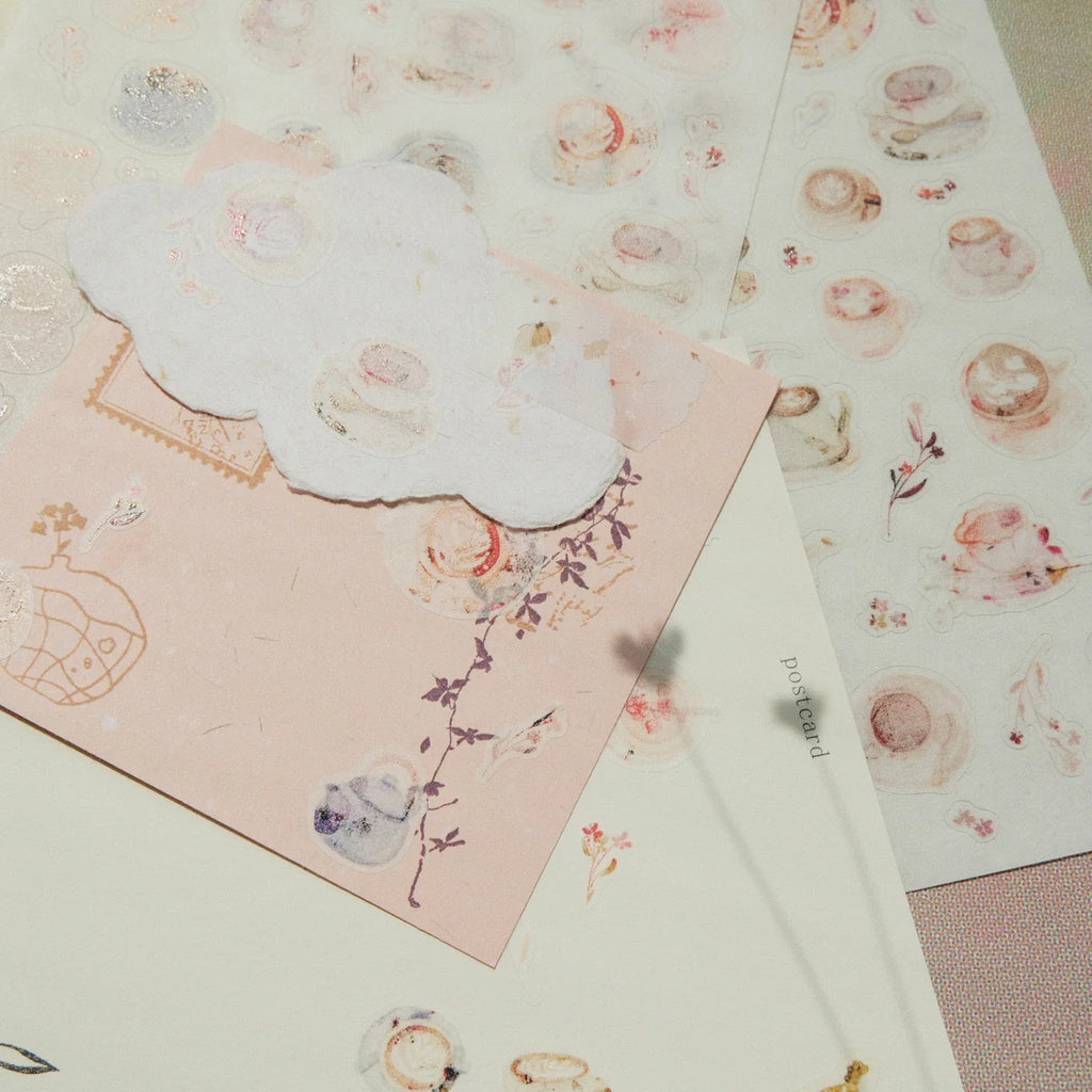 Cup of Joy Washi Sticker Sheet - 2 Sheets
