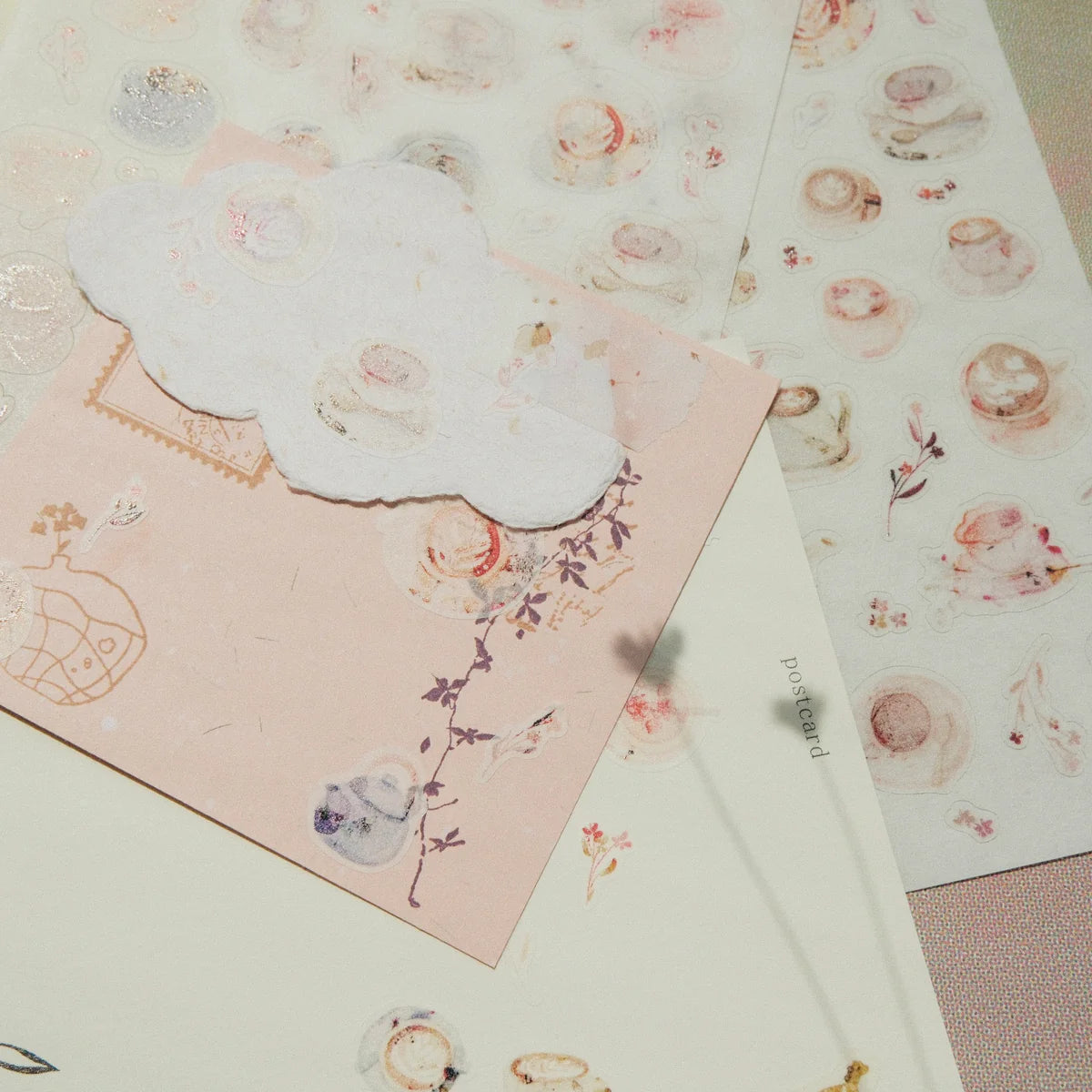 Cup of Joy Washi Sticker Sheet - 2 Sheets