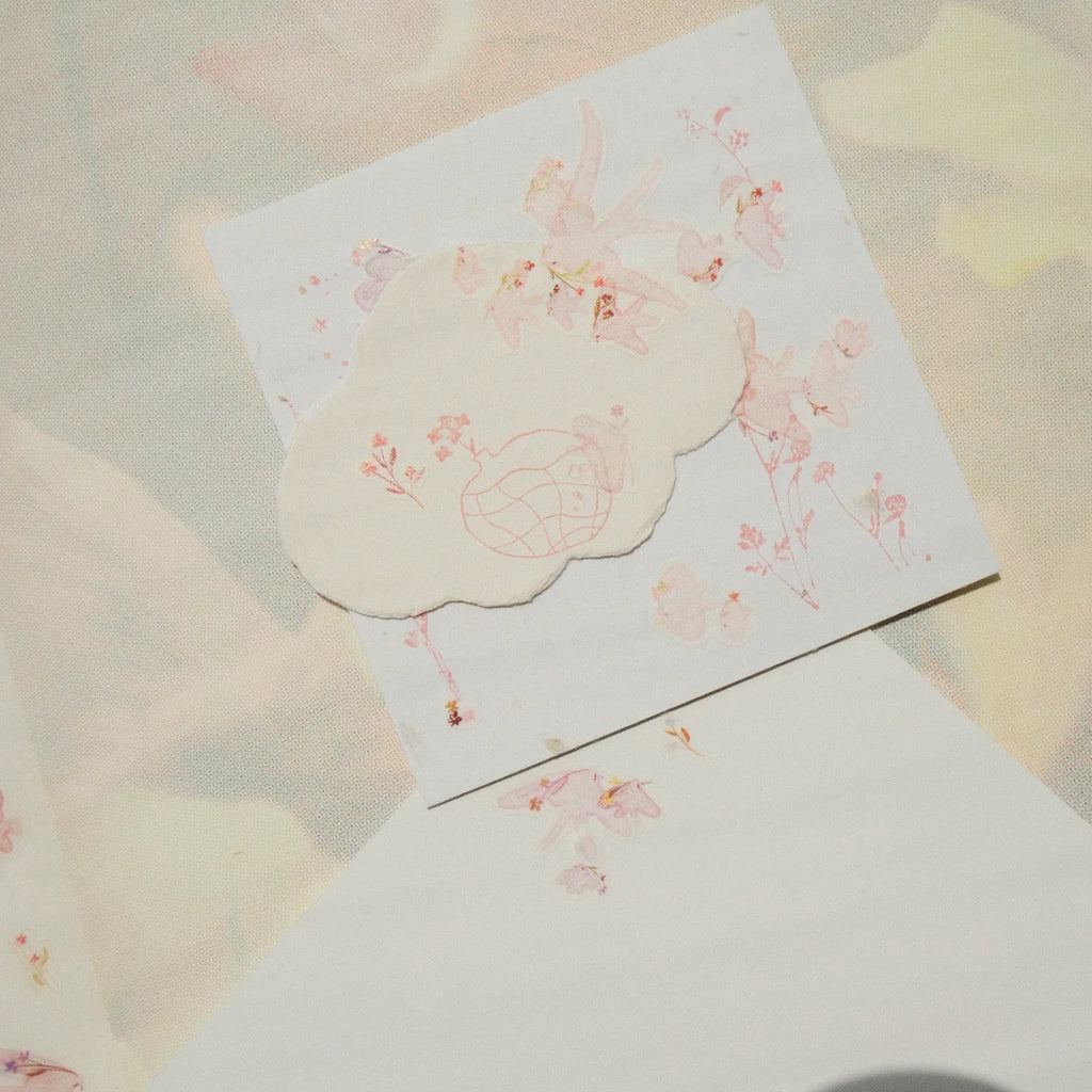 Pink Birds Washi Sticker Sheet - 2 Sheets