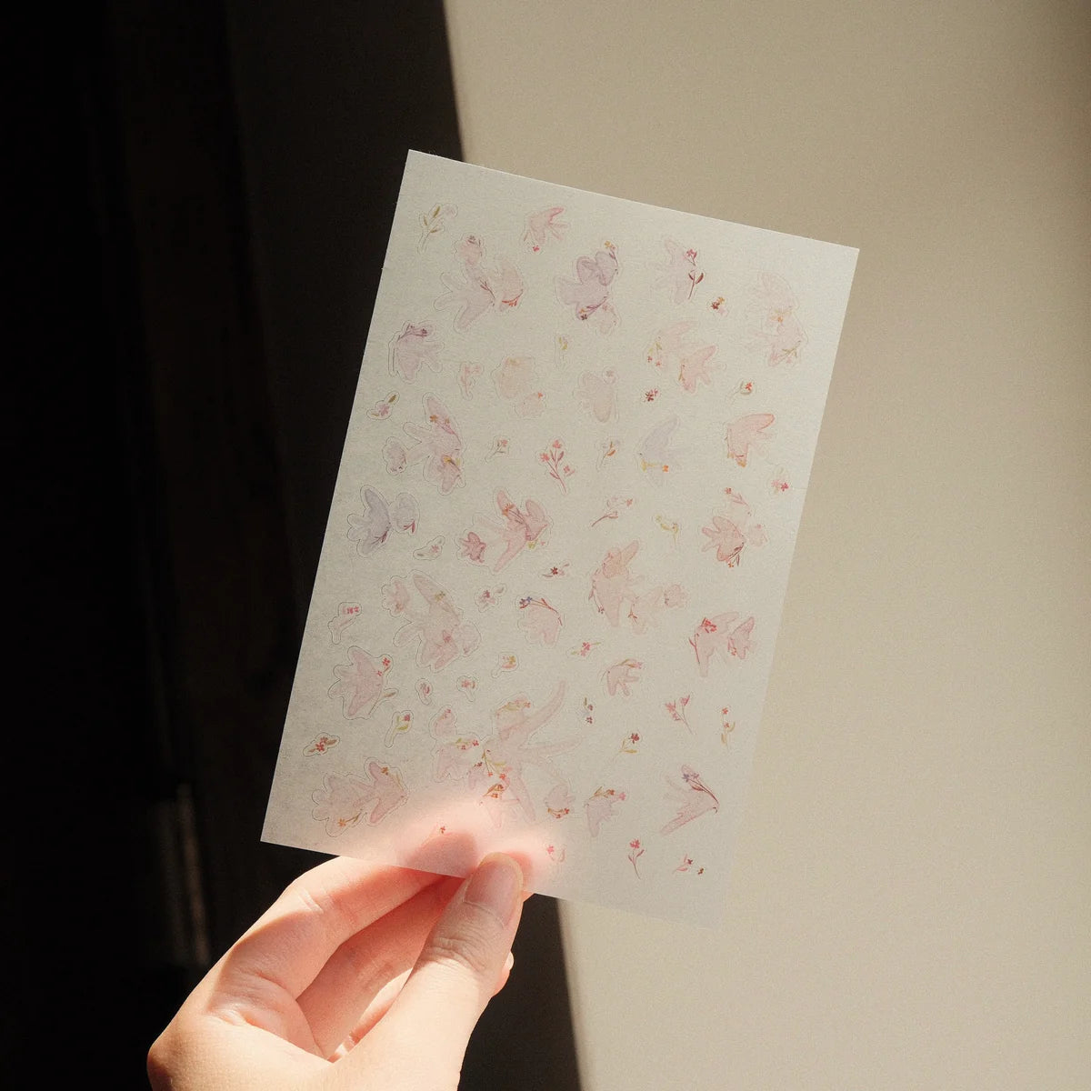 Pink Birds Washi Sticker Sheet - 2 Sheets