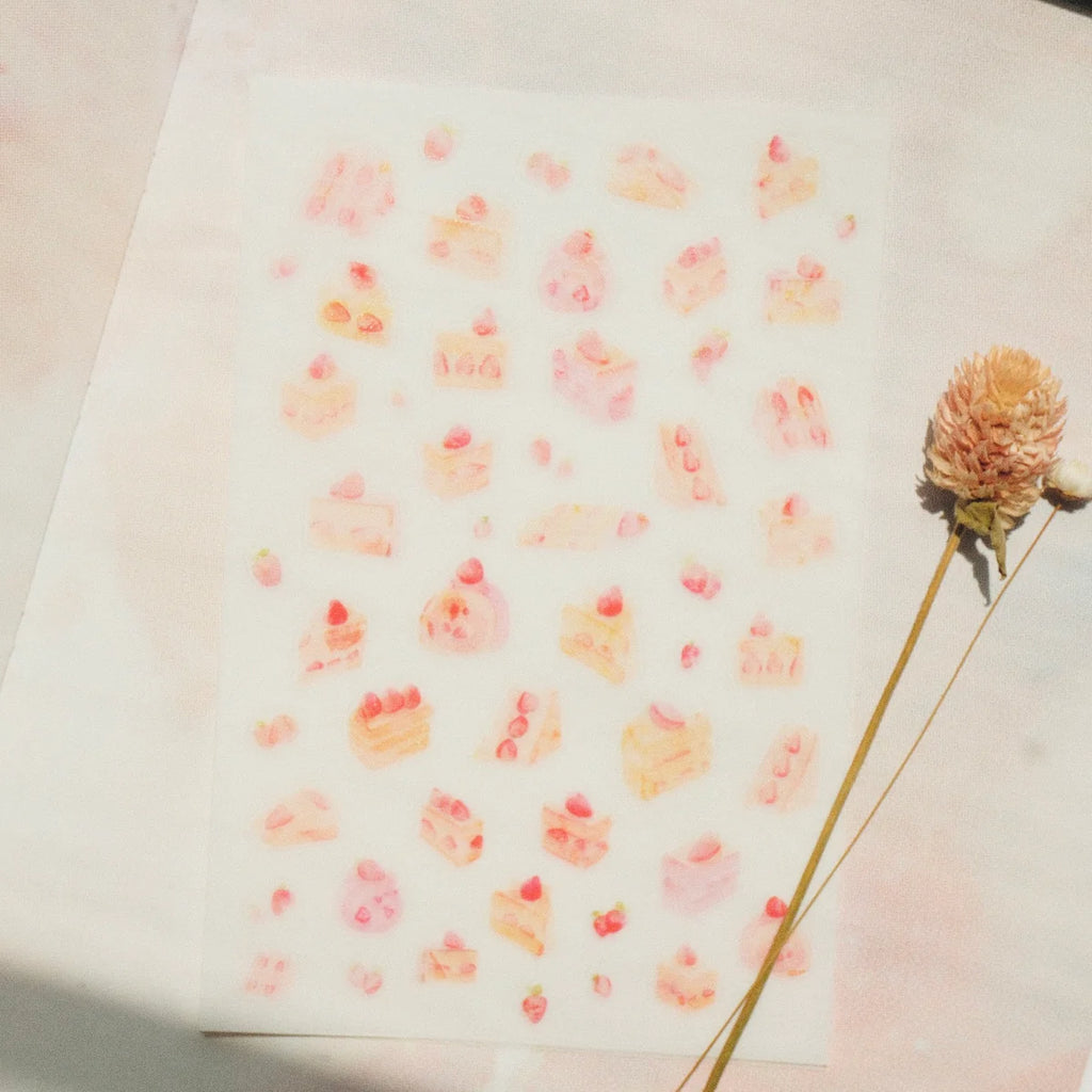 Cakes Washi Sticker Sheet - 2 Sheets