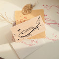 Wooden Stamp - Flower Fish Style 3