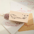 Wooden Stamp - Flower Fish Style 2
