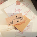 Wooden Stamp - Flower Fish Style 1