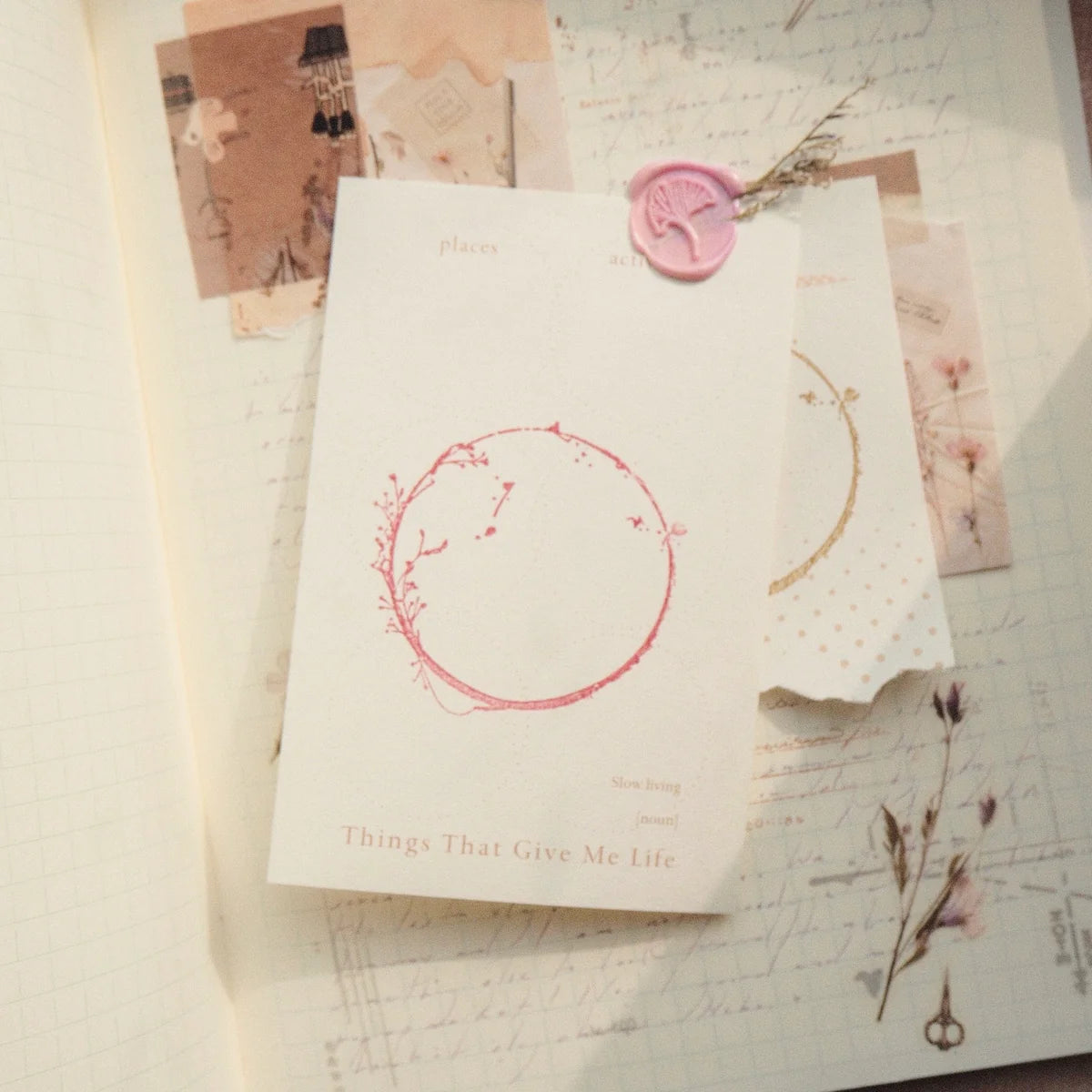 Wooden Stamp - Circle Frame