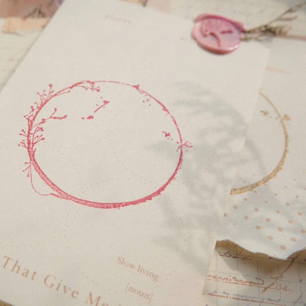 Wooden Stamp - Circle Frame