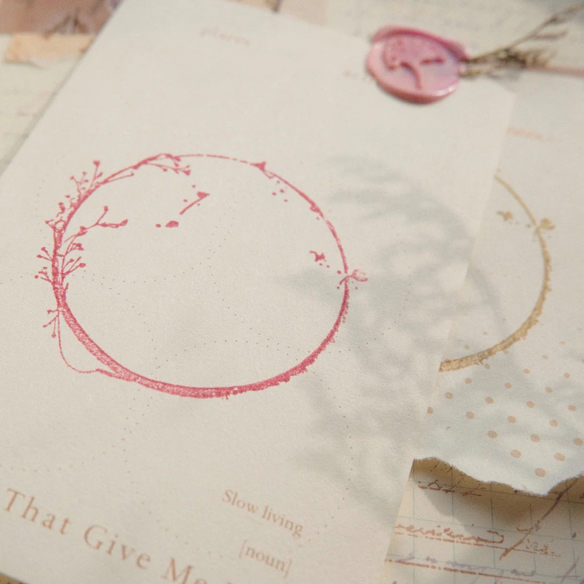 Wooden Stamp - Circle Frame