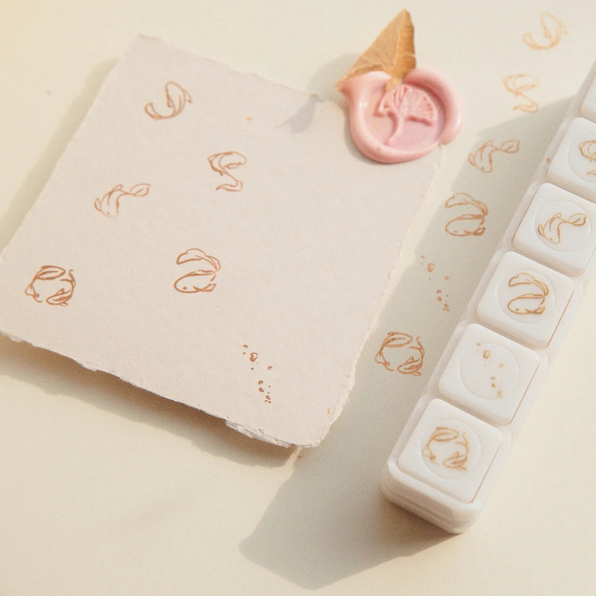 6 in 1 Button Stamp - Koi