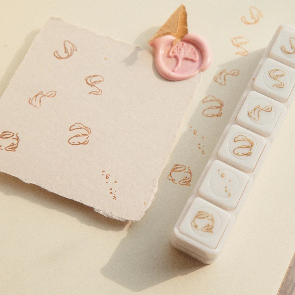 6 in 1 Button Stamp - Koi