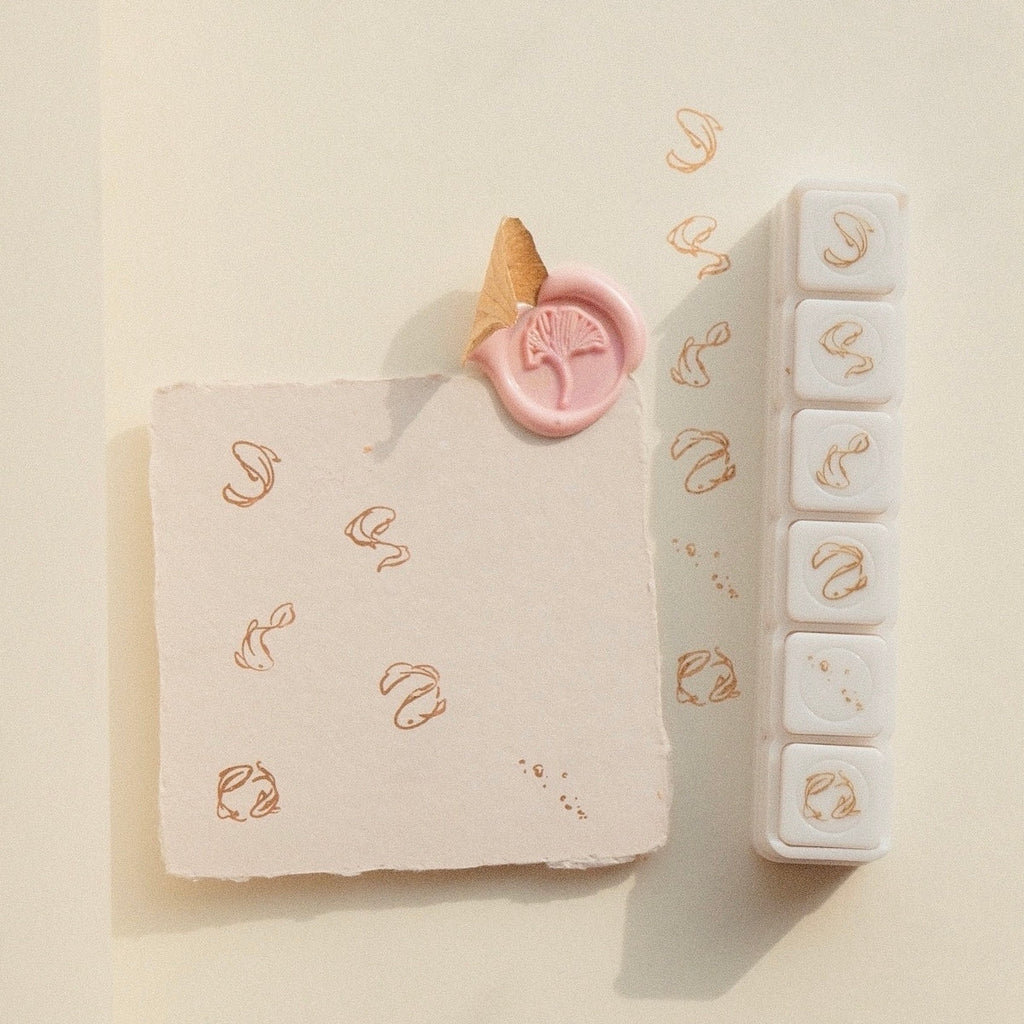 6 in 1 Button Stamp - Koi