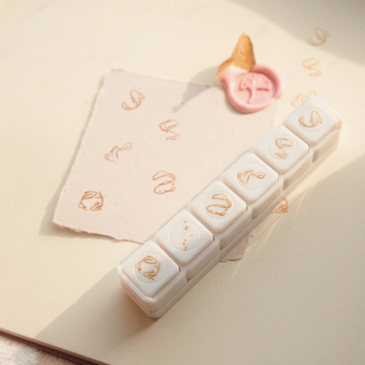 6 in 1 Button Stamp - Koi