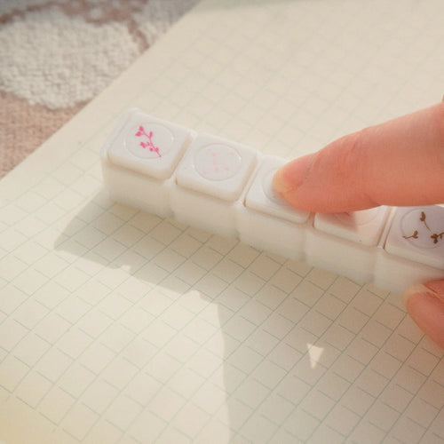 6 in 1 Button Stamp - Flowers