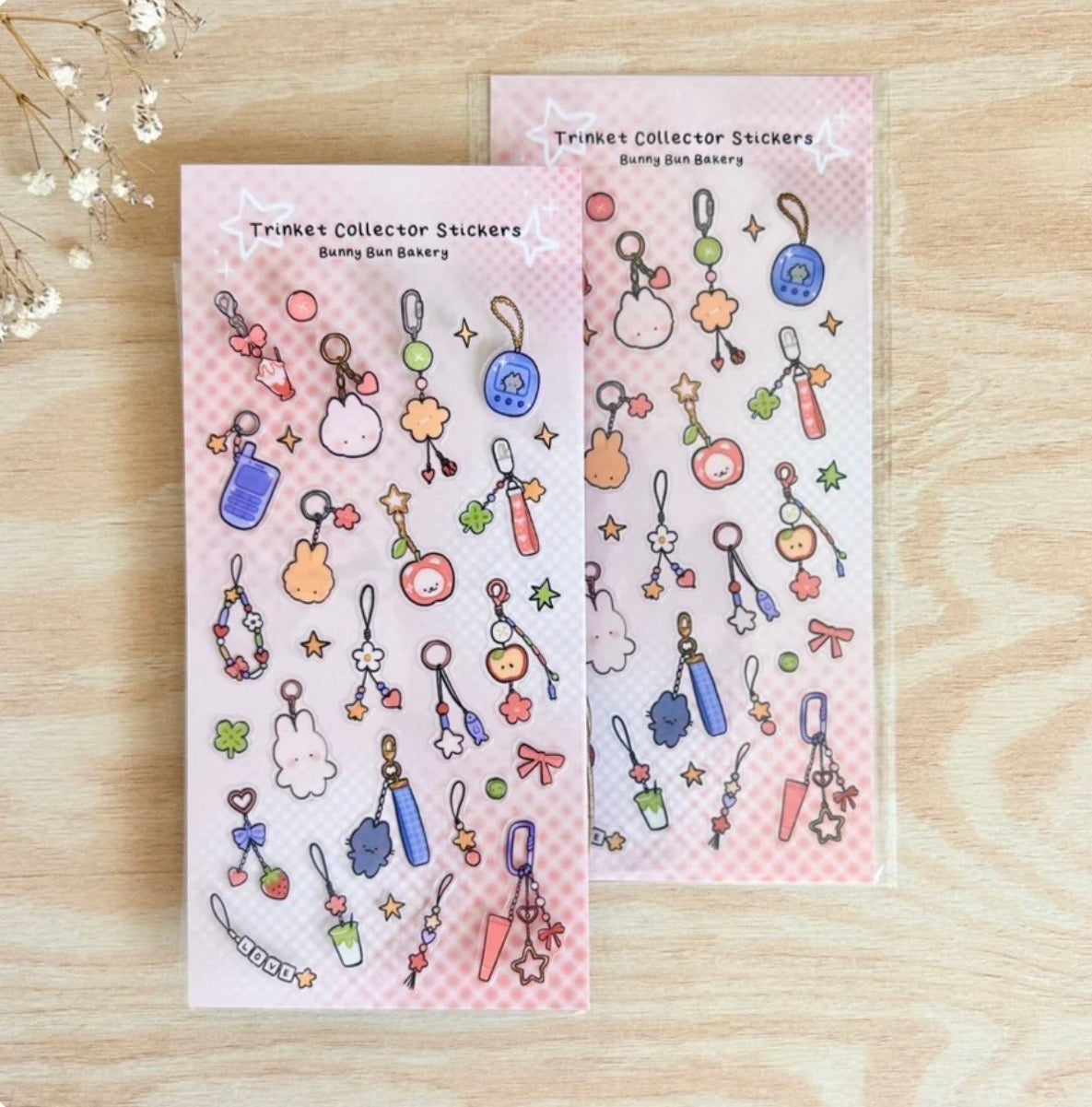 Trinket Collector - Clear Glossy Sticker Sheet