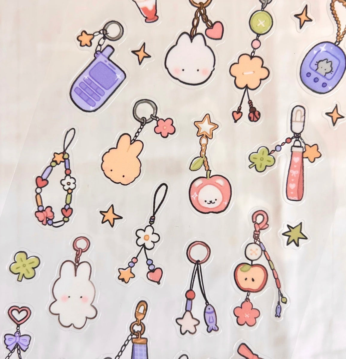 Trinket Collector - Clear Glossy Sticker Sheet