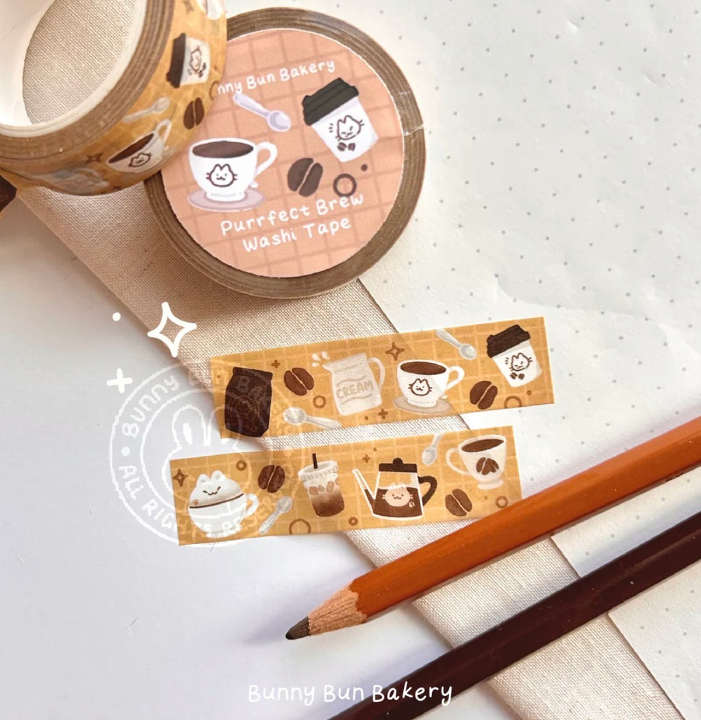 Purrfect Brew Washi Tape