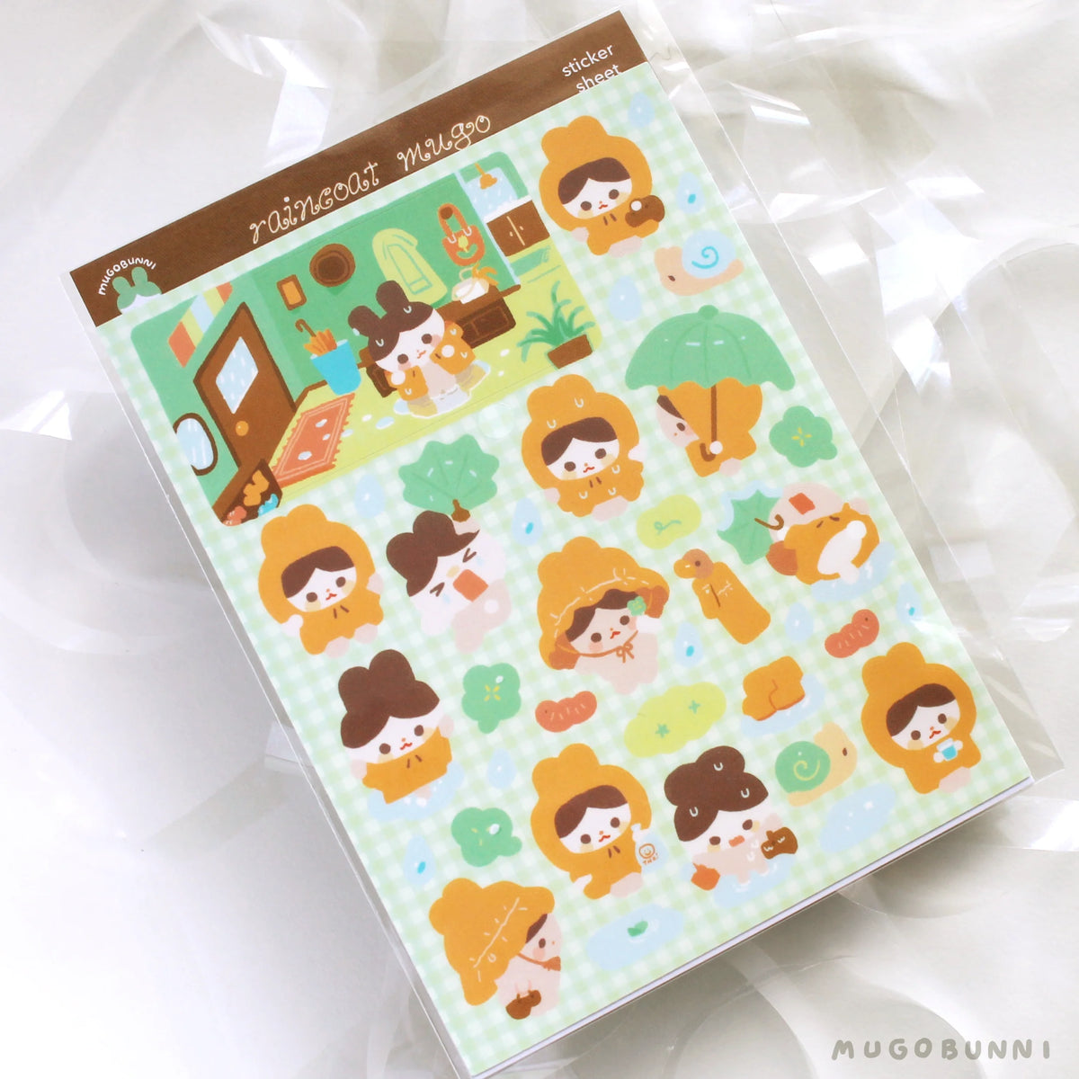 Raincoat Mugo Sticker Sheet