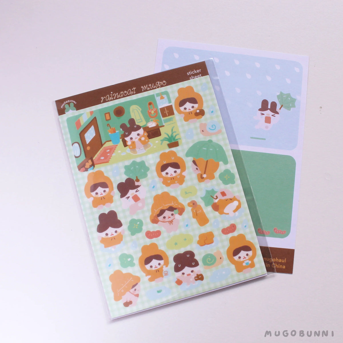 Raincoat Mugo Sticker Sheet