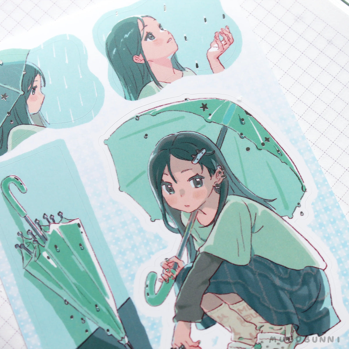 In The Rain Sticker Sheet