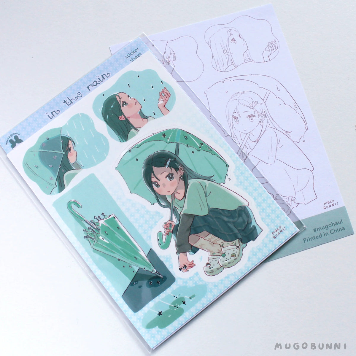 In The Rain Sticker Sheet