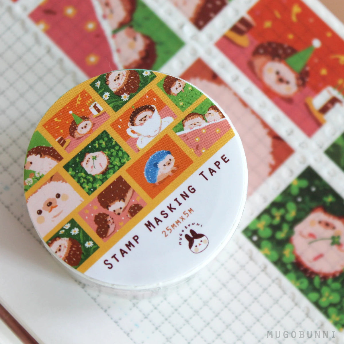 Hedgehog Stamp Washi Tape