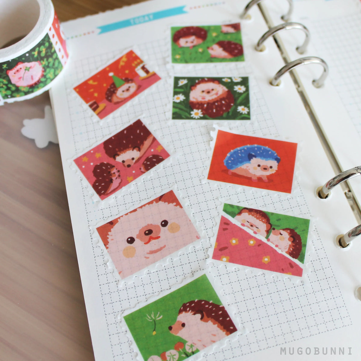 Hedgehog Stamp Washi Tape