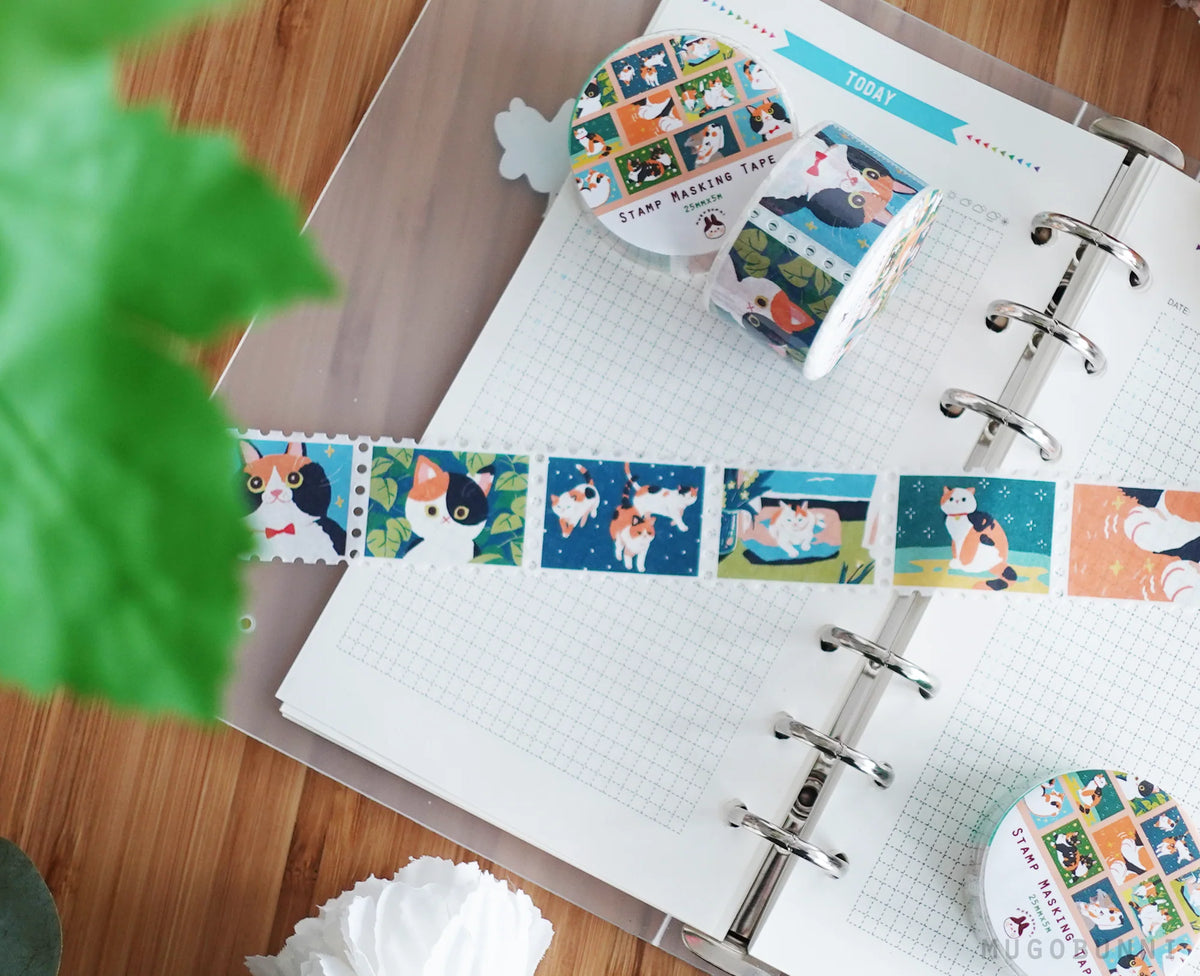Calico Cat Stamp Washi Tape