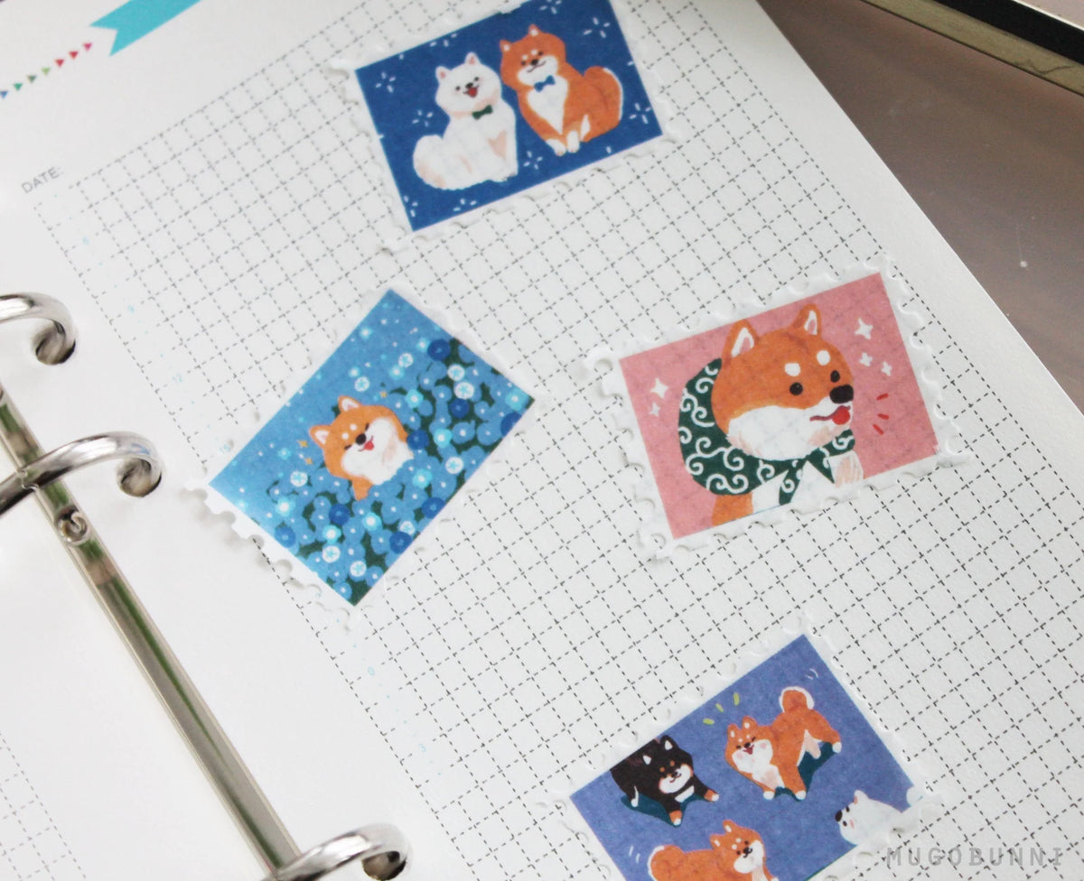 Shiba Inu Stamp Washi Tape