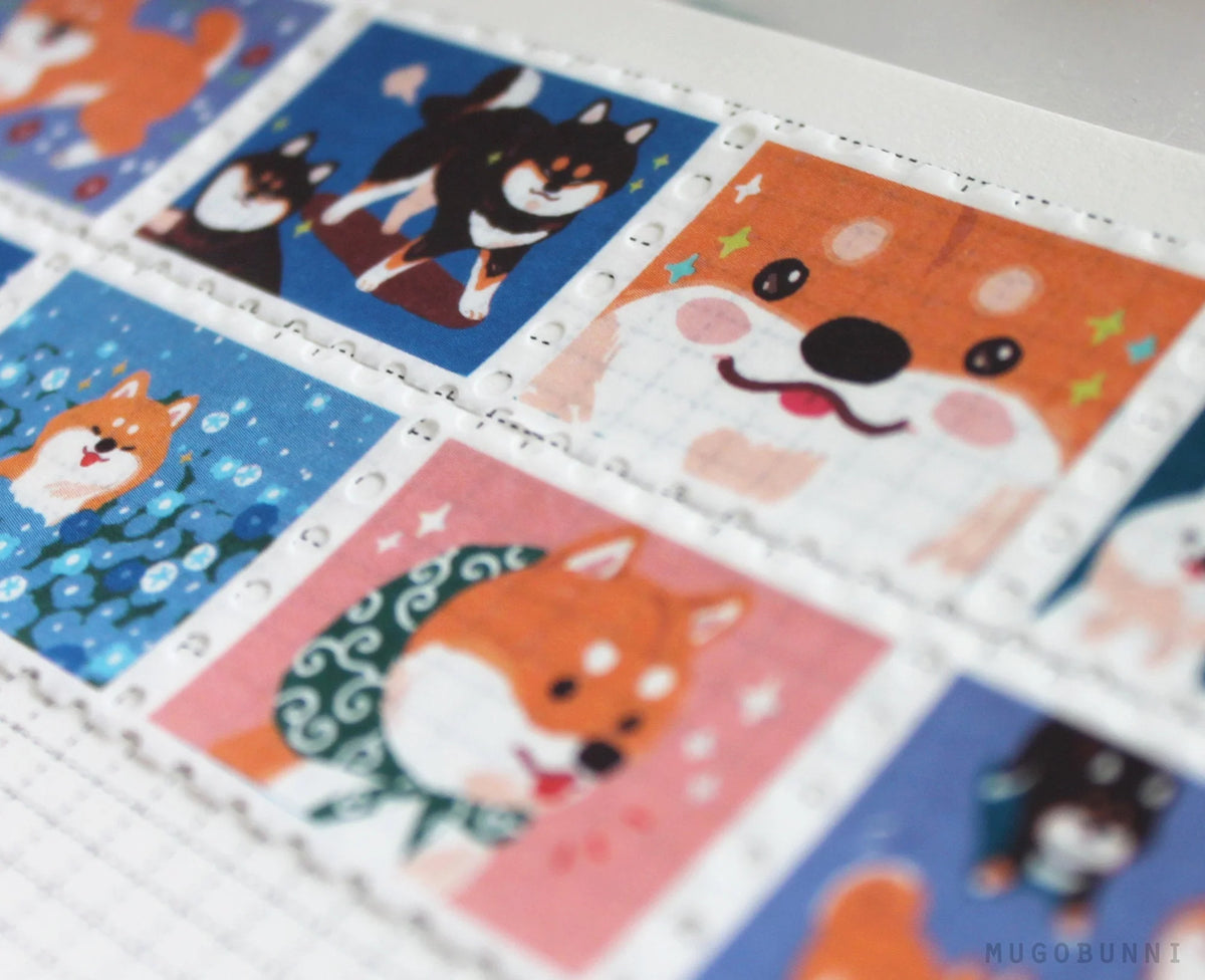 Shiba Inu Stamp Washi Tape
