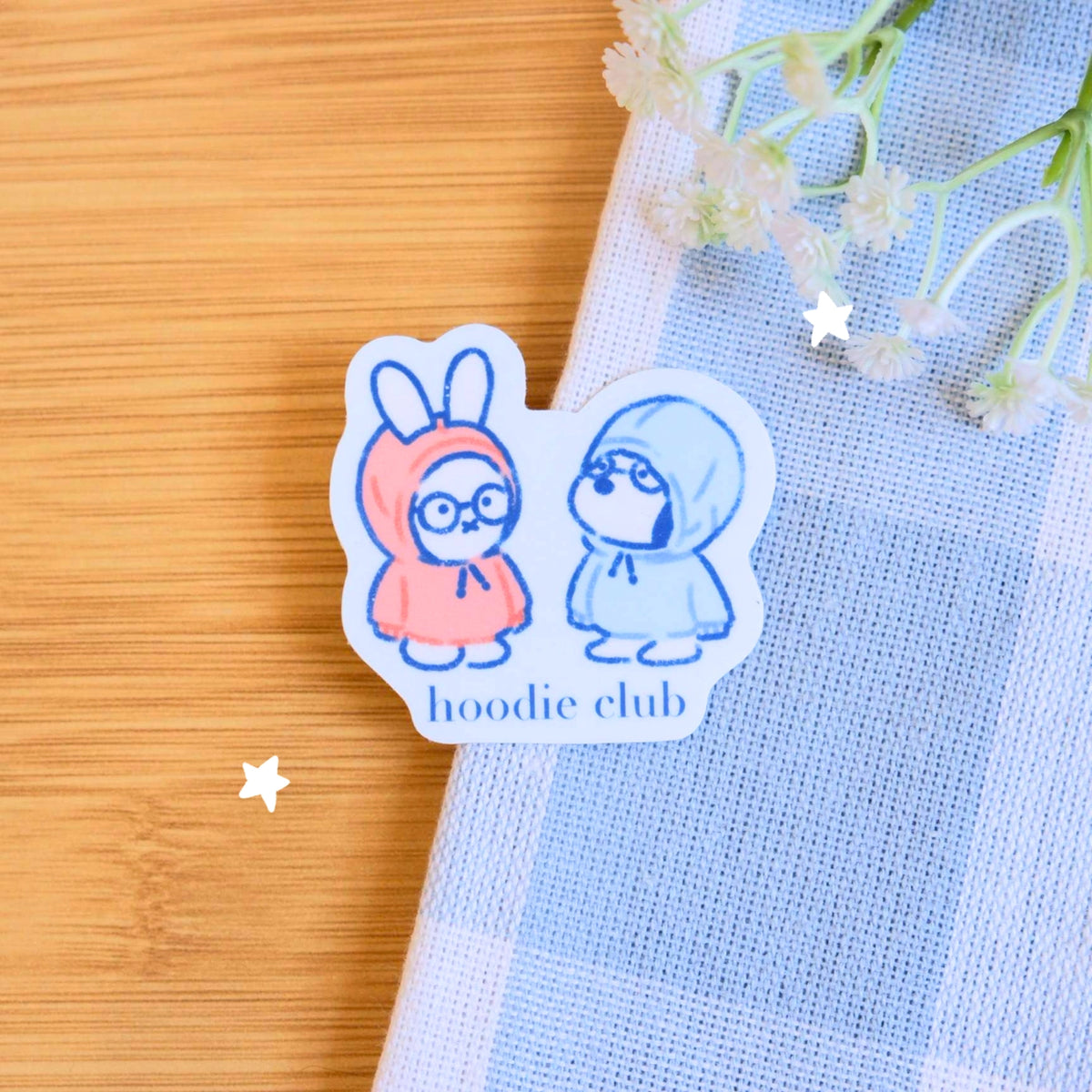 Hoodie Club Vinyl Sticker