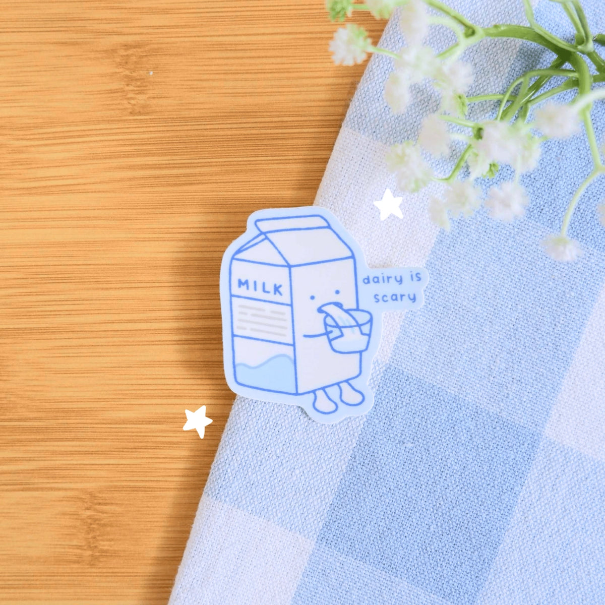 Dairy Is Scary Vinyl Sticker