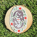 Poinsettia Cats Sticker