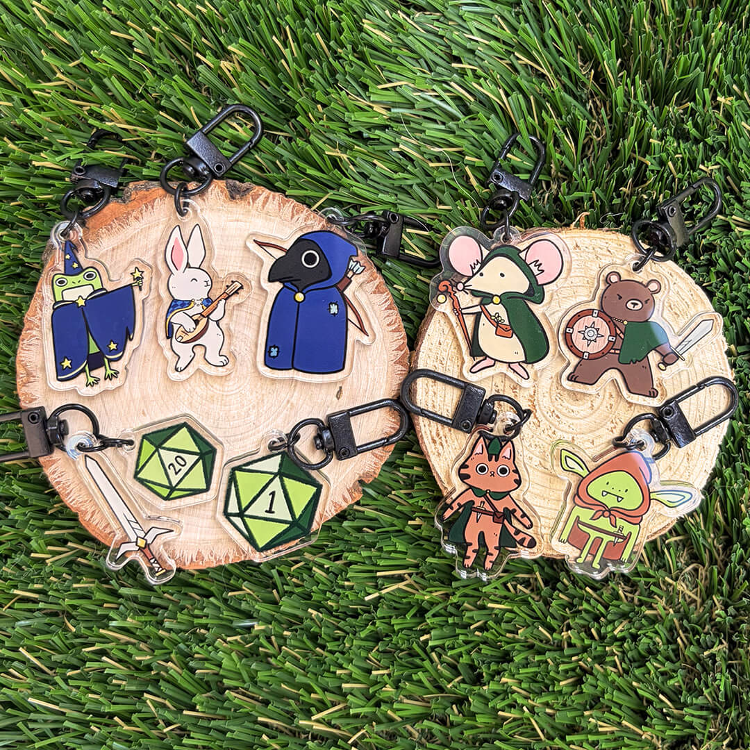 Mystery D&D Acrylic Keychain Charm