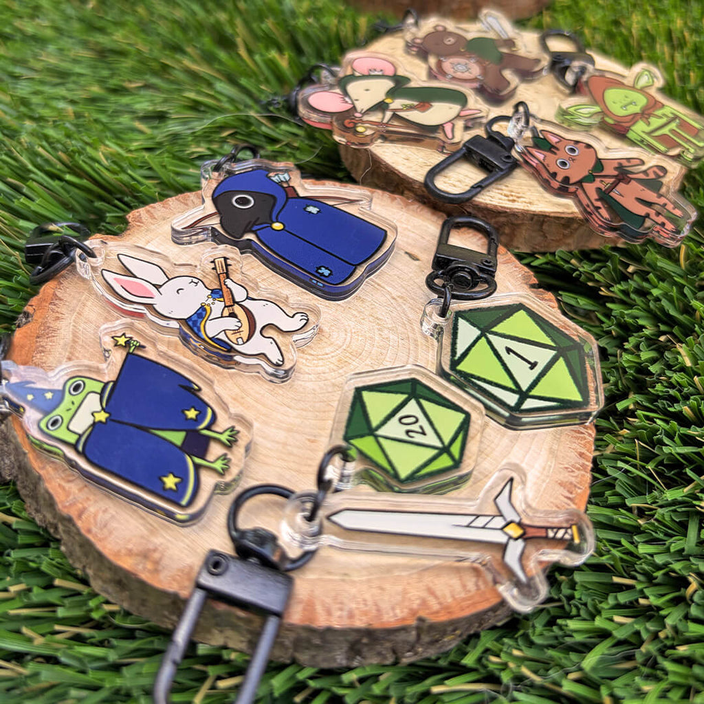 Mystery D&D Acrylic Keychain Charm