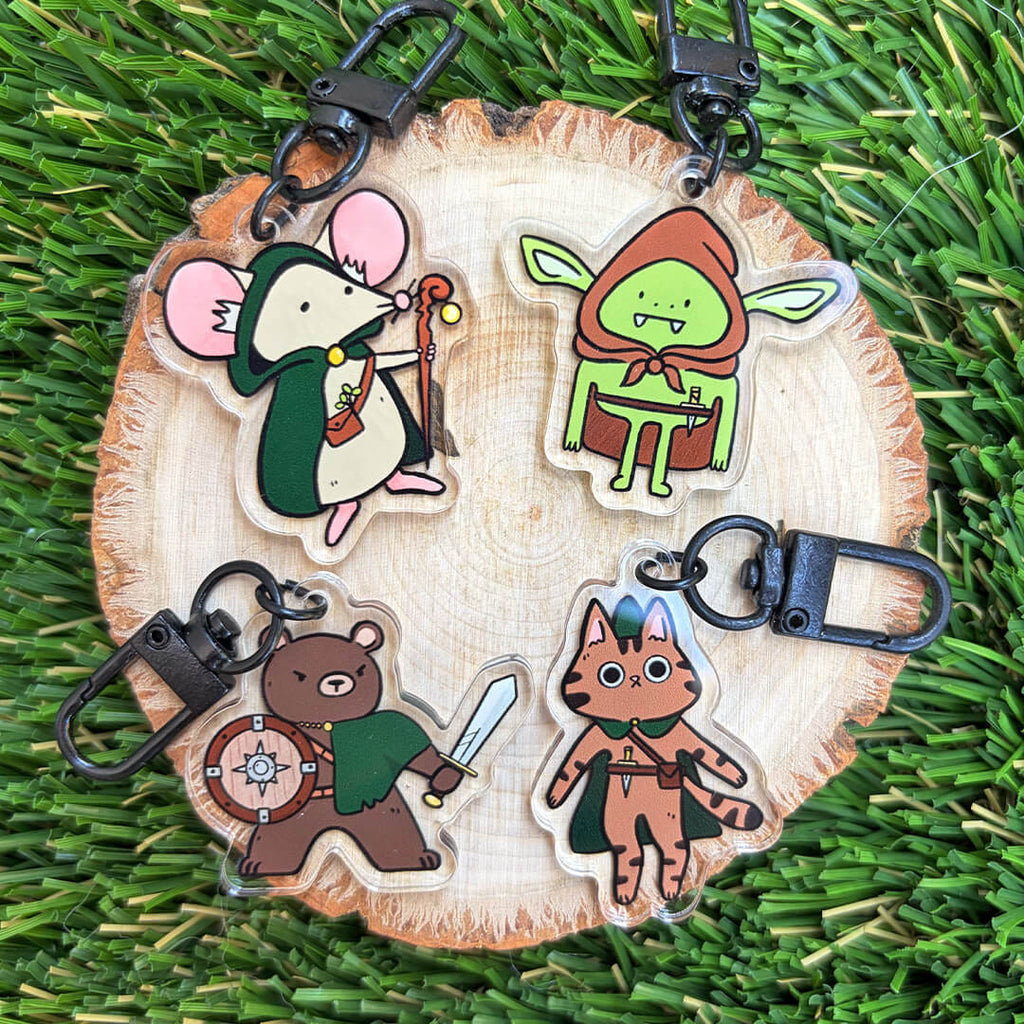 Mystery D&D Acrylic Keychain Charm