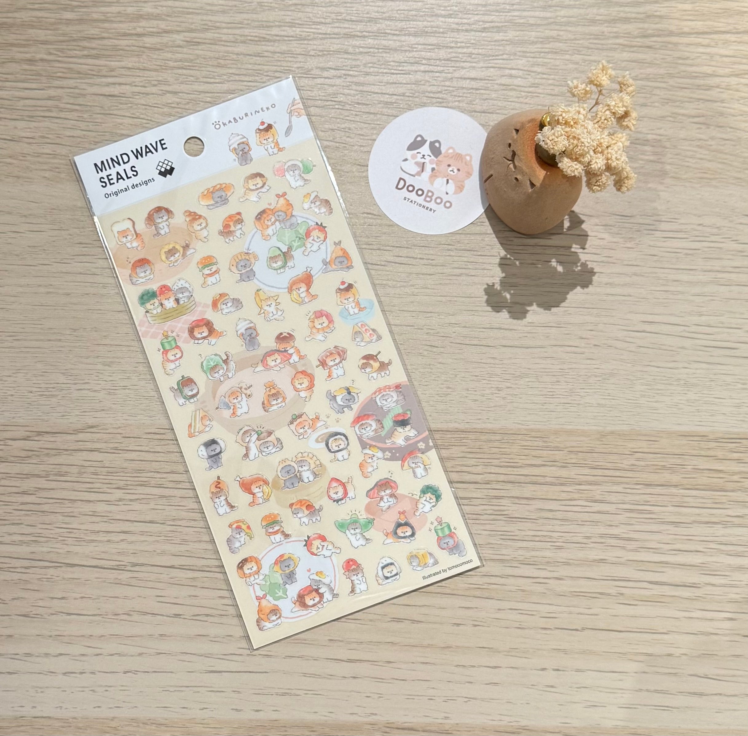 MindWave Sticker Sheet - Seals Original Designs - Okaburineko