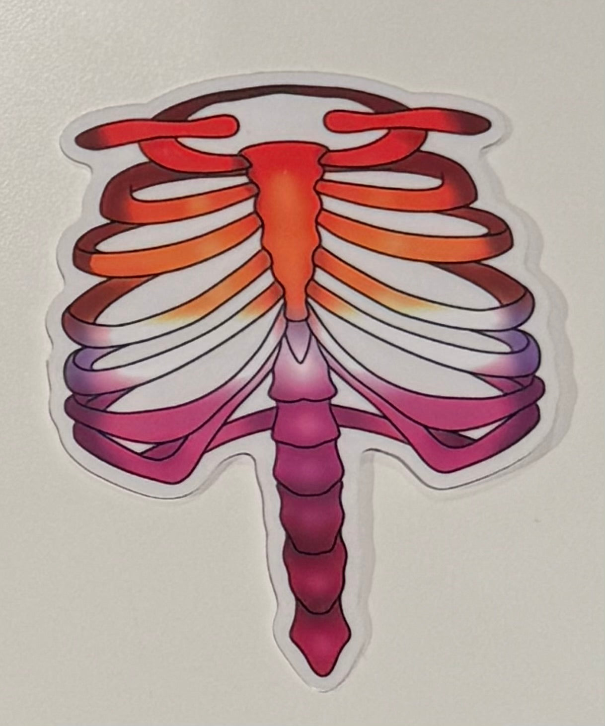 Pride Flag Rib Stickers