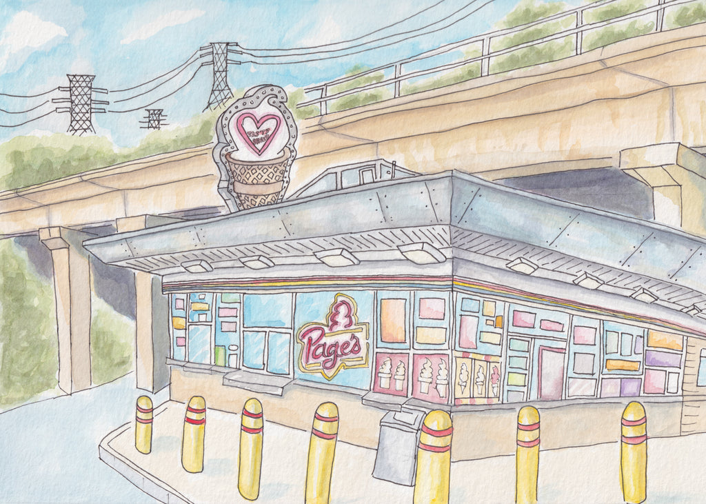 Page’s Dairy Mart Art Print